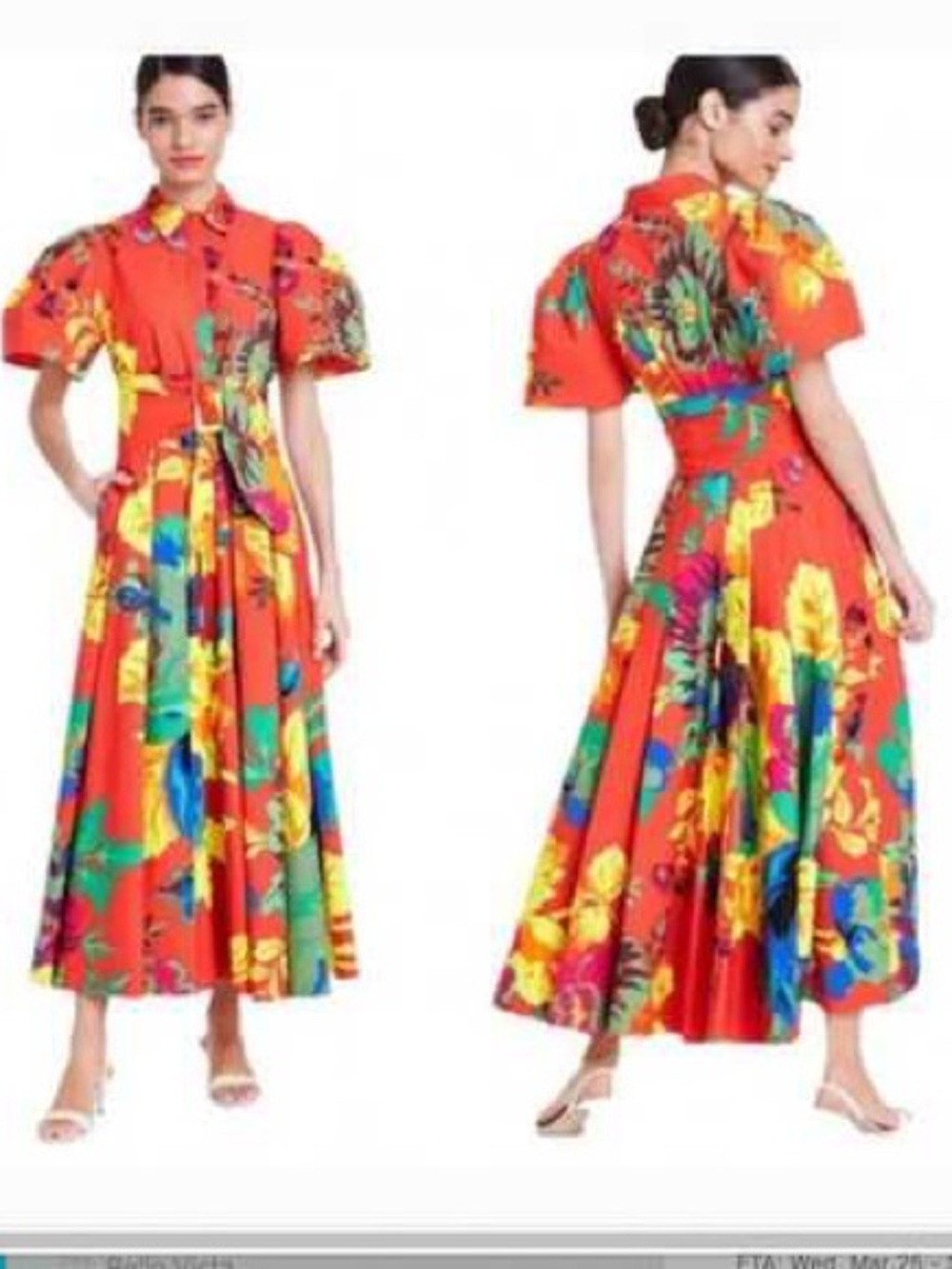 Christopher John Rogers x Target Floral Puff Sleeve Shirtdress with pockets